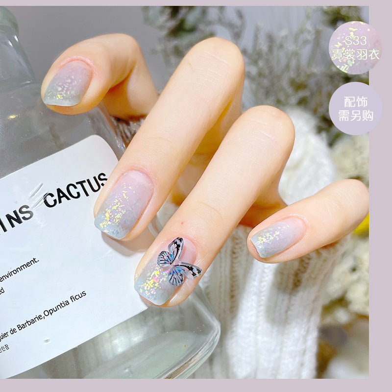 2023 new nail polish spring and summer color water-based matte nail polish cannot be peeled off and dried naturally, suitable for pregnant women