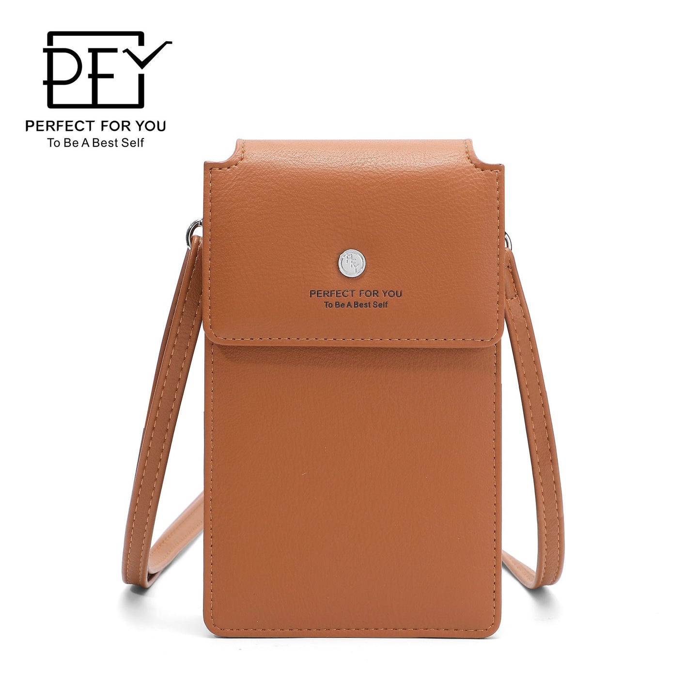 perfect for you mobile phone bag women's fashionable and simple large capacity multi-card slot shoulder messenger bag 