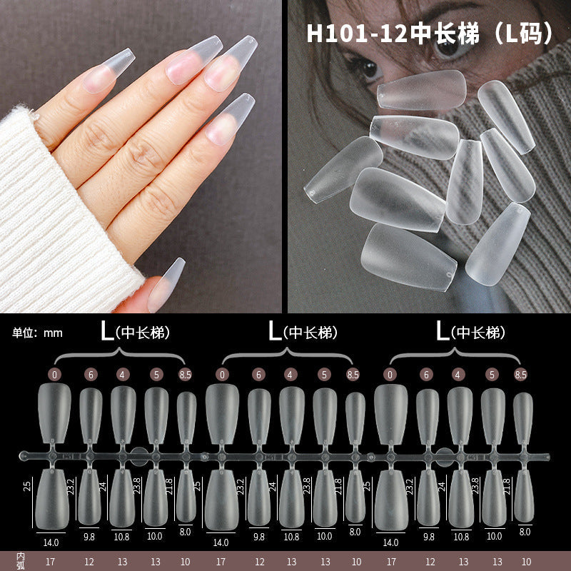 Hand-made wearable nails, frosted, no-carving, thin, foldable, traceless, air soft nails, 300 pieces, new upgrade