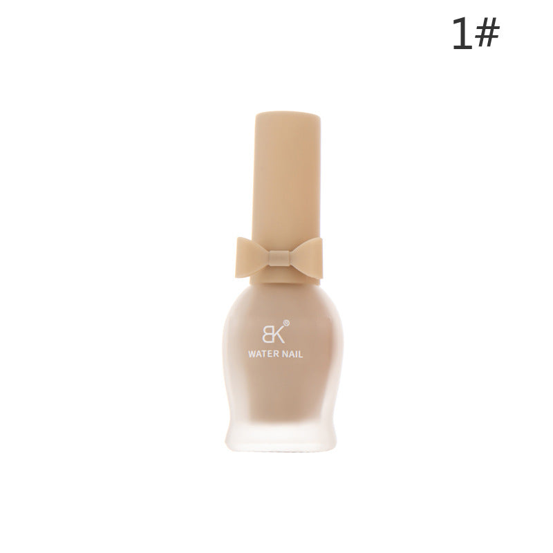 BK bow 30 colors matte matte whitening 7 days water-based nail polish no baking no odor can not be peeled wholesale