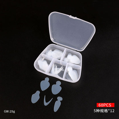 Nail extension nail model quick extension paper-free 288 pieces of plastic nail support nail film nail mold box 