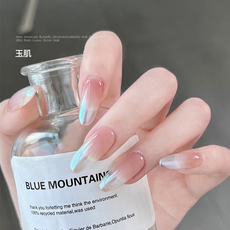 តារាអ៊ីនធឺណែត Hailey manicure moonlight ម្សៅប្រាក់  ម្សៅទេពអប្សរ ម្សៅទឹកកកថ្លា ម្សៅ aurora ម្សៅកញ្ចក់ទេពអប្សរ