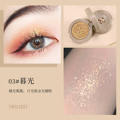 HOJO cowherd color button monochrome eyeshadow moonstone delicate fit streamer shining matte wholesale eyeshadow palette