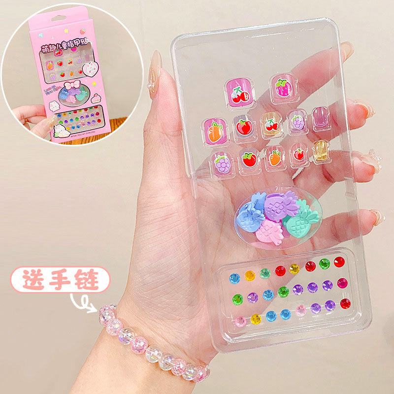 Children's nail stickers girl stickers baby nail stickers waterproof girls princess cartoon stickers paper cartoon toys