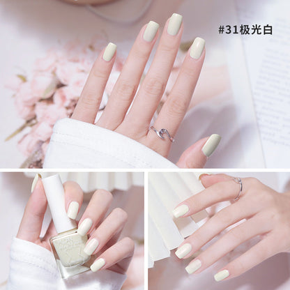 Cooldan new ice-transparent nail polish, no baking, long-lasting, quick-drying, oily, non-tearable, jelly, transparent, nude nail polish