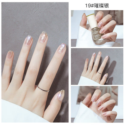 New oily nail polish, non-peelable, no-bake, long-lasting, no odor, natural and quick-drying, cross-border nail polish wholesale