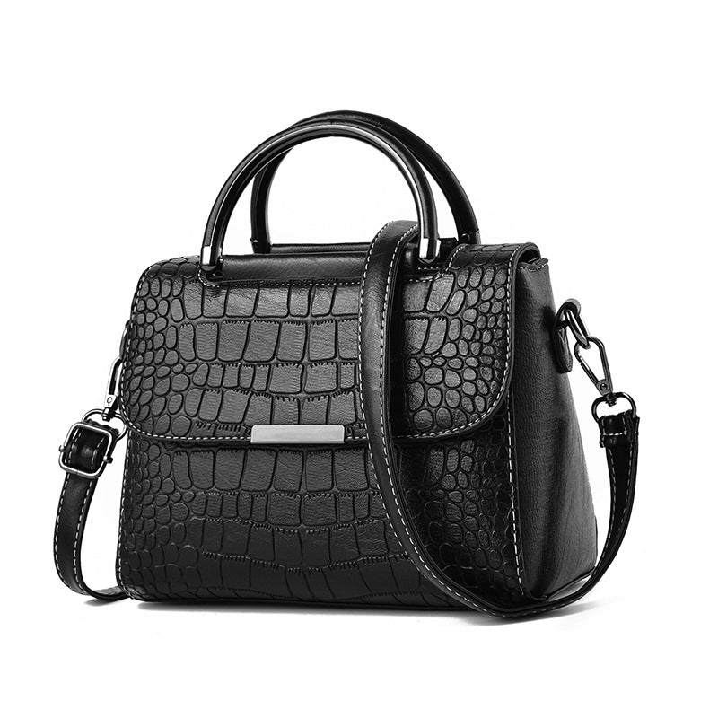 2024 autumn and winter Korean version new trend fashion middle-aged women's bag handbag retro crossbody shoulder small square bag one piece 