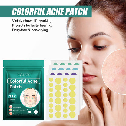 EELHOE Colored Acne Patch សម្អាតផ្ទៃមុខមិនស្អាត បំបាត់មុន រន្ធញើស តុល្យភាពស្បែក 