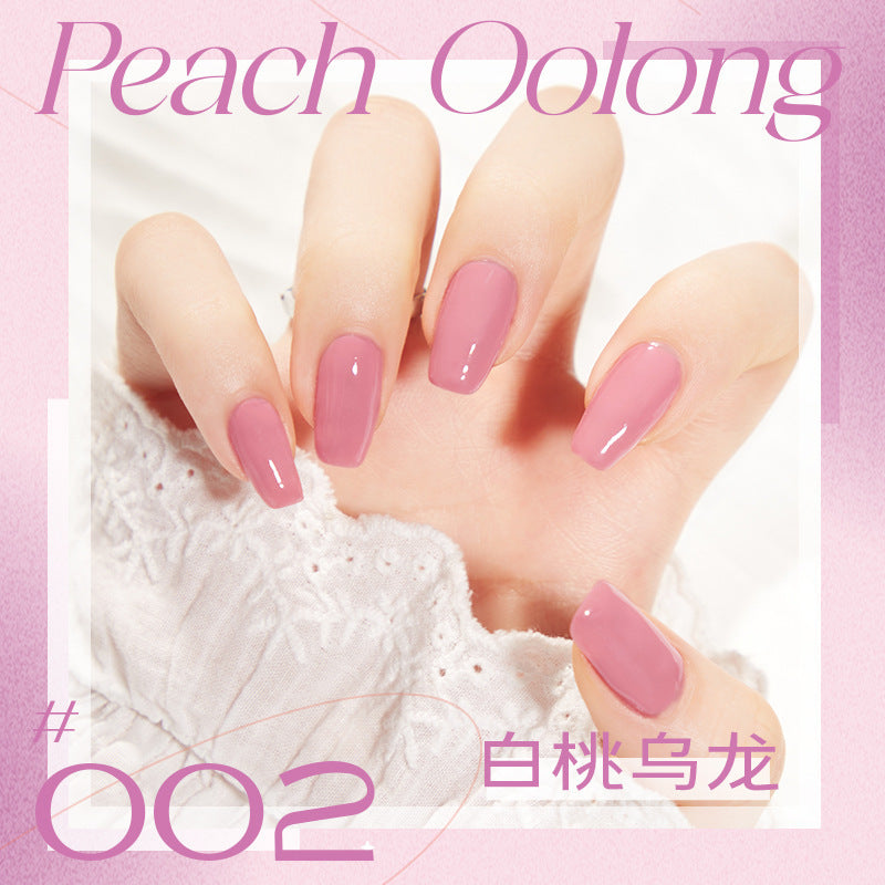 Peach green grass nail polish whitening water-based peelable nude nail polish no baking quick drying nail polish factory direct sales