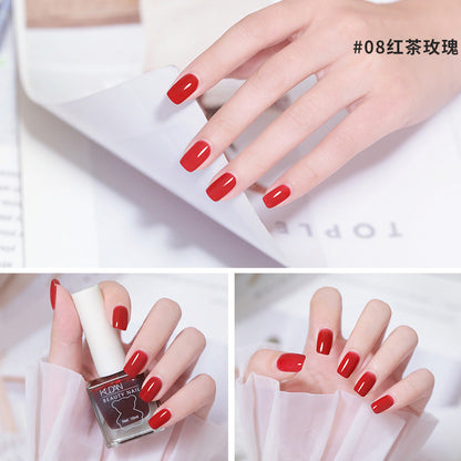 Nail polish long-lasting no-bake ice-clear non-tear oily nail polish wholesale cross-border Douyin hot-selling quick-drying nail polish