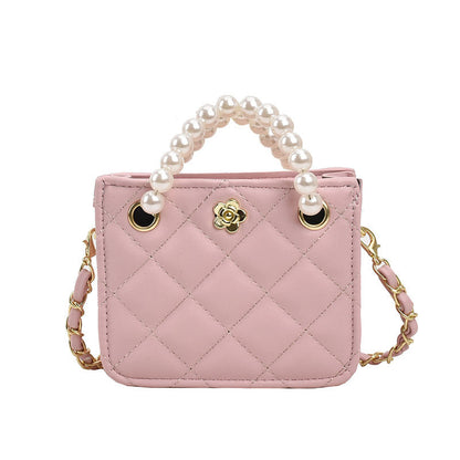 Pearl handbags for women fashion small Chanel style crossbody bag advanced chain shoulder bag texture parent-child bag wholesale