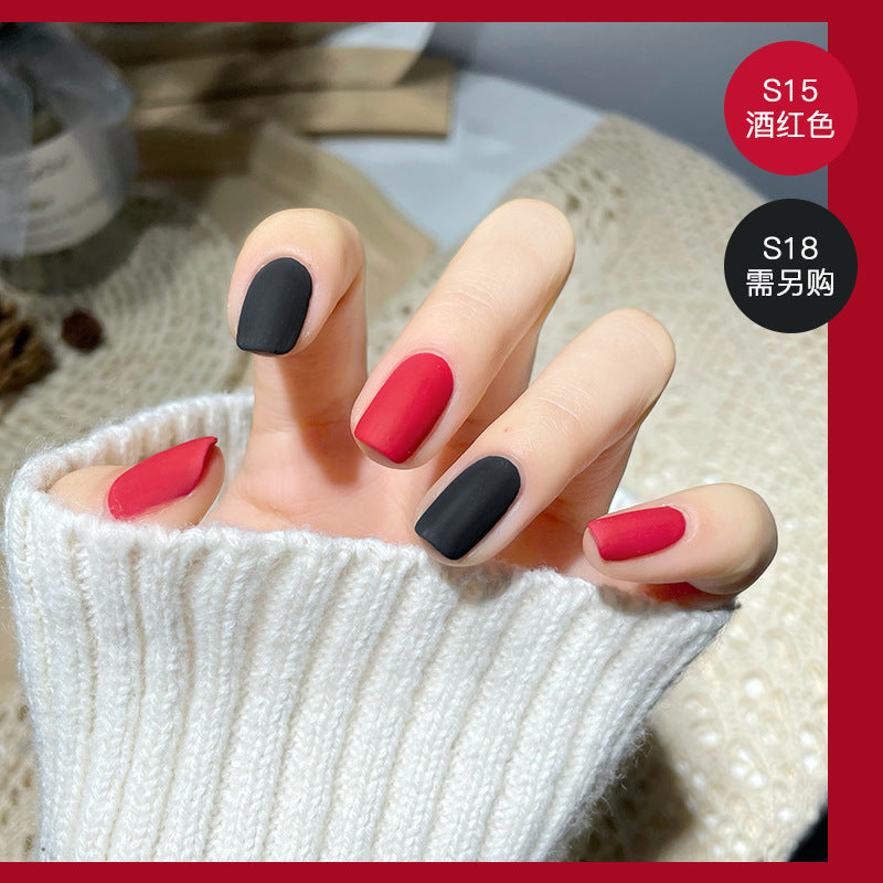 2023 new nail polish spring and summer color water-based matte nail polish cannot be peeled off and dried naturally, suitable for pregnant women