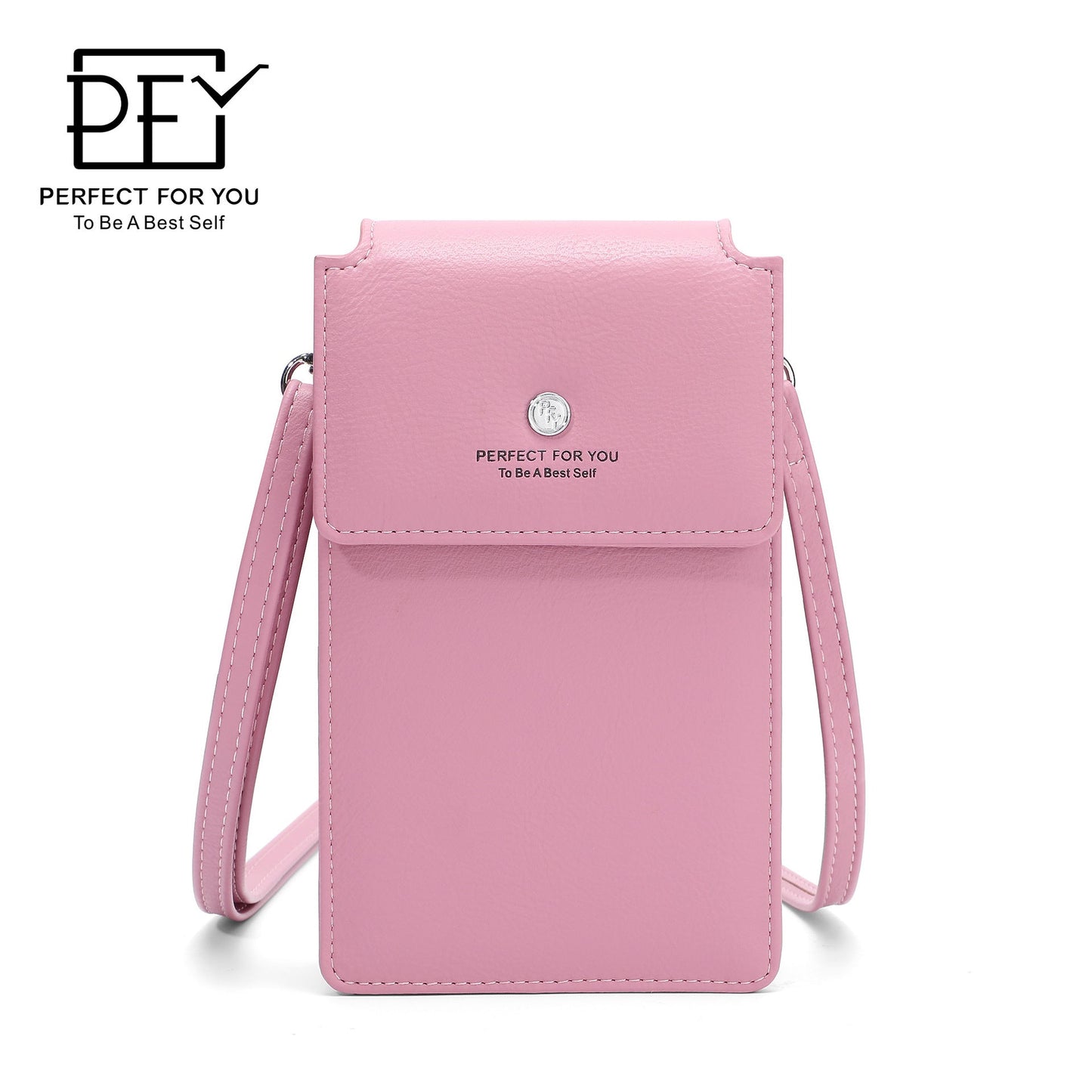 perfect for you mobile phone bag women's fashionable and simple large capacity multi-card slot shoulder messenger bag 