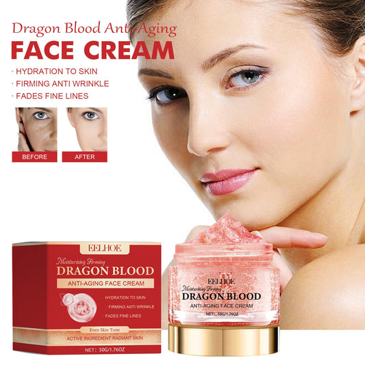 EELHOE Dragon Blood Moisturizing Cream បំបាត់ស្នាមអុចខ្មៅ បង្រួមរន្ធញើស ផ្តល់សំណើម ធ្វើអោយស្បែកភ្លឺថ្លា និងបន្តឹងស្បែក 