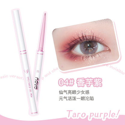 NOVO Color-Cooling Soft Eyeliner Gel Pencil is extremely fine and smooth to the touch. It can be applied naturally and not easily blurred. 