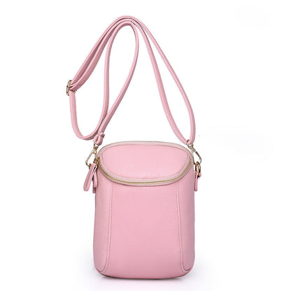 Small bag women's new single shoulder bag solid color litchi pattern crossbody mobile phone bag ladies bag fashion 2024 summer 