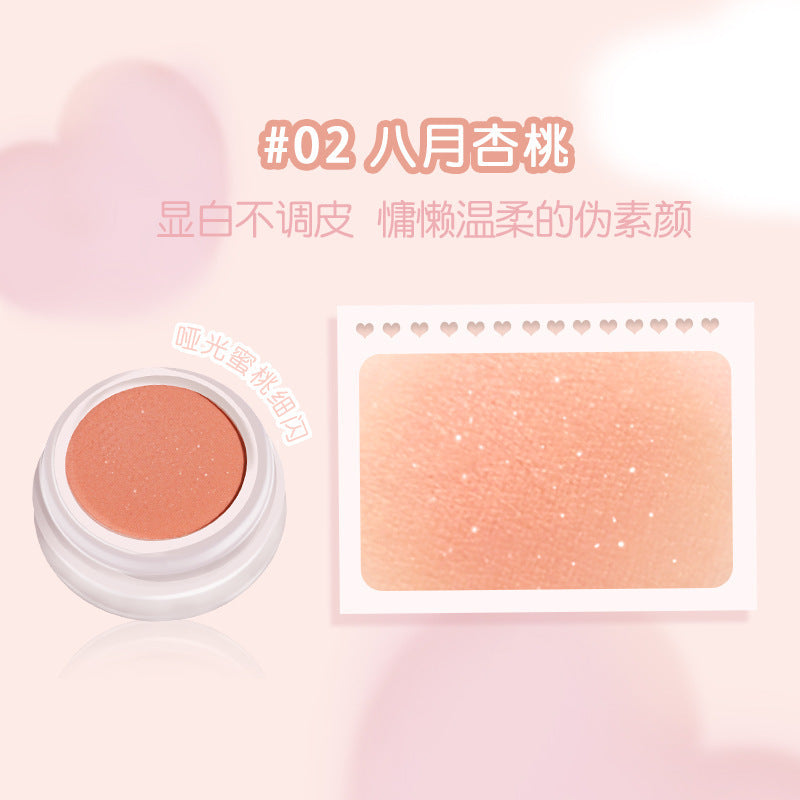 NOVO blush mud cream is super natural and pure, cute blush blue and purple, contouring and brightening, rouge powder, bare face, student party