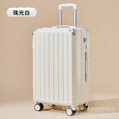 24 inch student pressure-resistant trolley case suitcase with USB charging port travel case manufacturer wholesale metal corner password box 