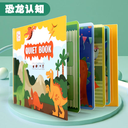 Children's enlightenment puzzle early education quiet book busy book animal cognition education intelligence development hand-tear paste book