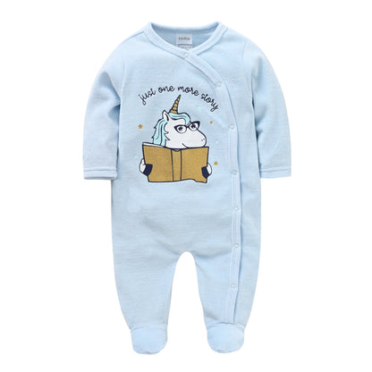 Baby clothes autumn boy baby Korean version long sleeve crawling clothes toddler 0-6 months velvet long crawling clothes manufacturers wholesale