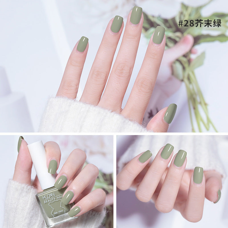 Nail polish no baking quick drying long-lasting nail polish transparent nail polish can not be peeled off toe nail polish for nail salons