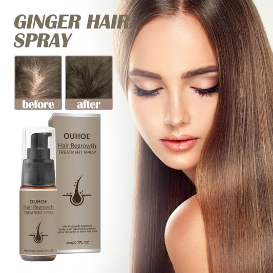 OUHOE Ginger hair thickening spray ប្រឆាំងការជ្រុះសក់ បំប៉នសក់អោយរឹងមាំ និងក្រាស់ ស្ព្រាយចិញ្ចឹមសក់ 