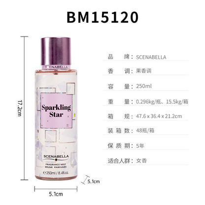 Cross-border women's body spray perfume women's perfume body spray body fragrance body mist 250ml 