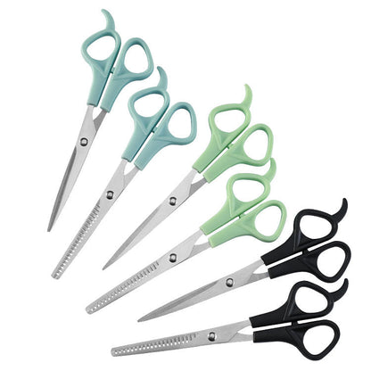 Beauty salon tools barber scissors stainless steel thinning scissors flat scissors pet scissors set