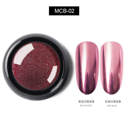 Cross-border manicure titanium gold powder vibrato mirror powder pure color electroplating magic mirror powder manicure glitter powder MCB wholesale