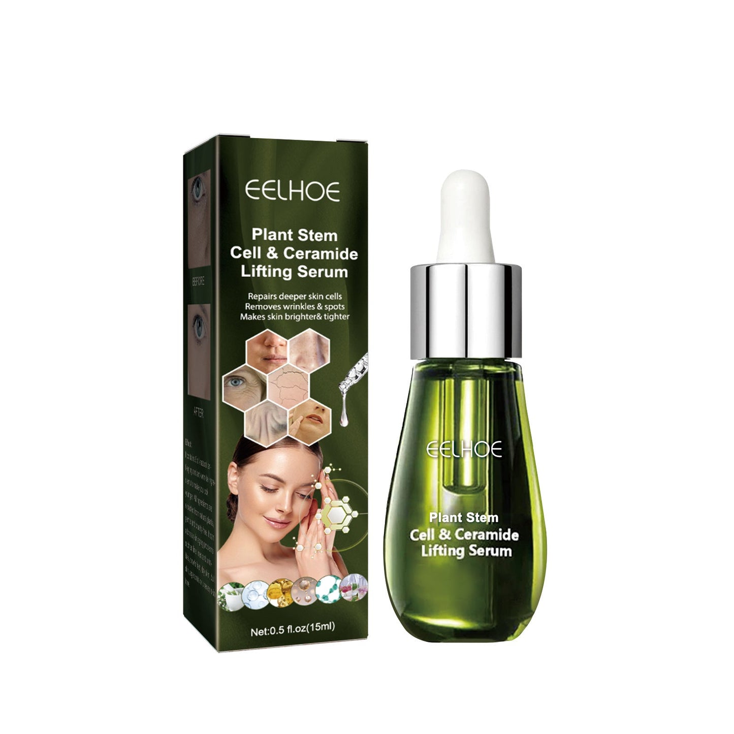 EELHOE Ceramide Firming Essence reduces wrinkles, moisturizes and deeply nourishes the skin to firm up 