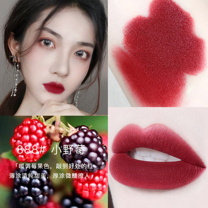 NOVO5403 ក្រែមលាបមាត់ velvet lipstick បែបប្រណិត សាច់ក្រែមលាបចូលស្បែកមាត់បានល្អ  មិនស្ងួតនិងមិនងាយស្អិតជាប់ពែង