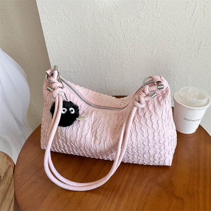 2024 autumn and winter new dumpling bag women's bag trendy single shoulder underarm bag high texture niche design crossbody bag women 