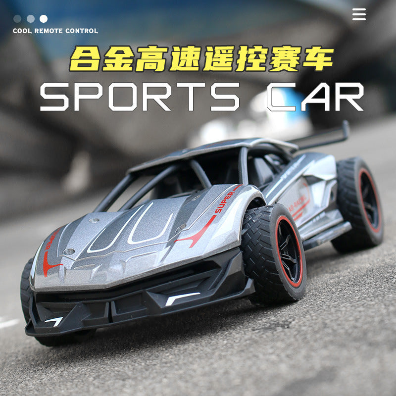 Cross-border children's toy car 2.4G alloy remote control high-speed car 1:24 off-road sports car boy remote control car charging