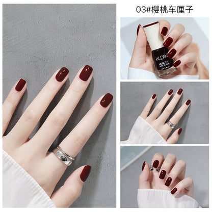 New oily nail polish, non-peelable, no-bake, long-lasting, no odor, natural and quick-drying, cross-border nail polish wholesale