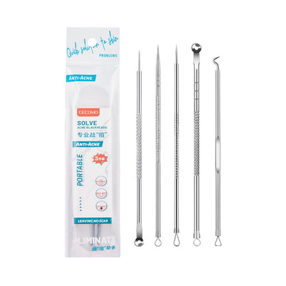 GECOMO super sharp cell clip acne needle set to remove blackheads, scrape closed mouth, ultra-fine tweezers, acne needle beauty tools