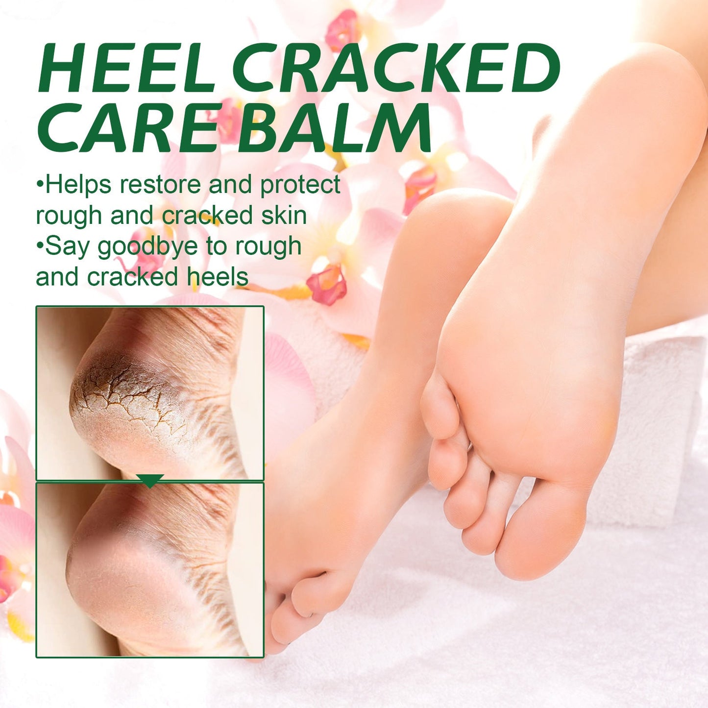 OUHOE Heel Crack Care Cream Repair Heel Peeling and Anti-Dry Cracked Foot Moisturizing Care Foot Cream 