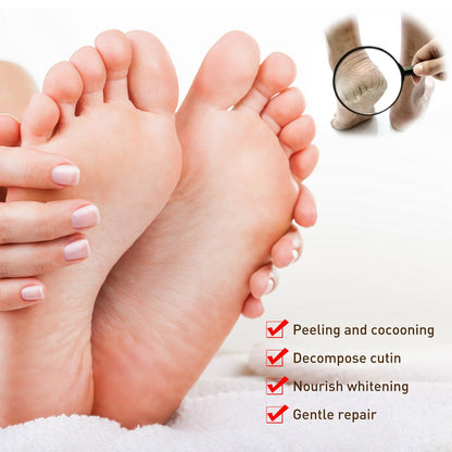 EELHOE Foot Massage Exfoliating Cream Foot Care Moisturizing Anti-Drying Peeling and Cracked Foot Care Cream 