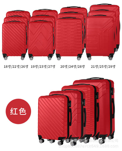 Suitcase semi-finished suitcase manufacturers wholesale ABS trolley case business cabin suitcase printable pattern 12 piece set 