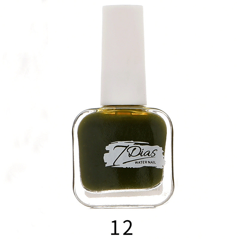 bk new 22 color ice transparent seven days water-based nail polish no baking long-lasting can not be peeled and pulled healthy no odor wholesale 