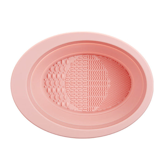 GECOMO makeup brush cleaner ins silicone folding powder puff beauty egg brush cleaning bowl brush beauty tool