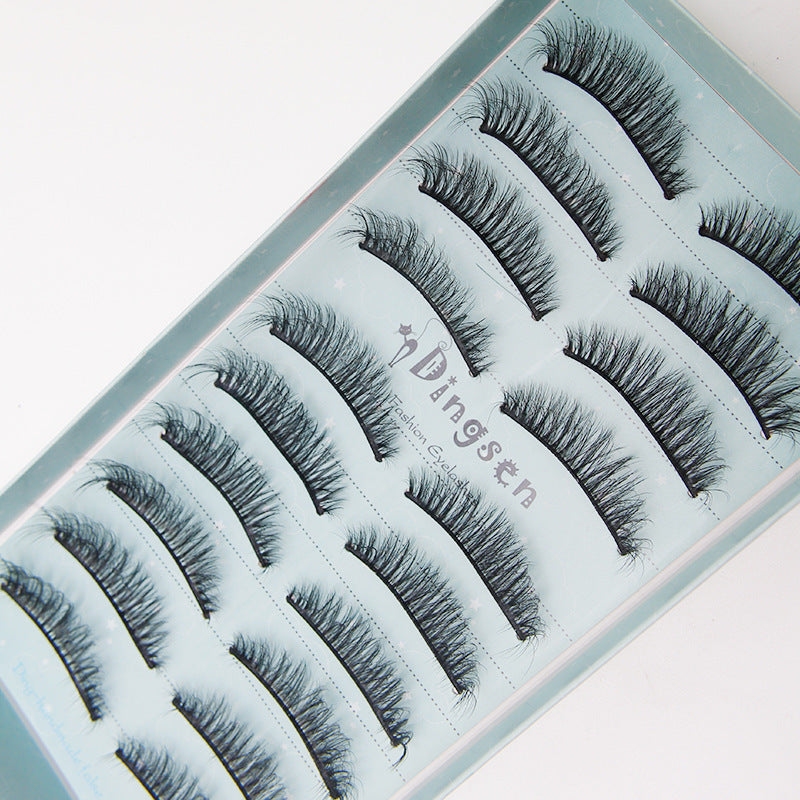 DINGSEN false eyelashes factory 10 pairs of 3D three-dimensional multi-layer eyelashes natural thick curled eyelashes