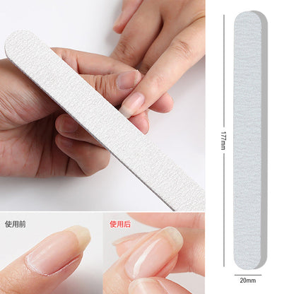 Nail art tools nail file double-sided half-moon nail file nail shape nail removal rubbing strip grinding file