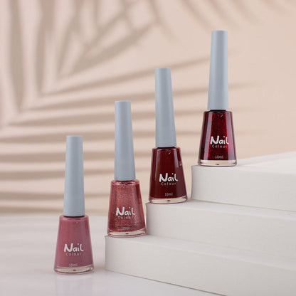 Lucia no-bake oily nail polish cannot be peeled off popular color nude cherry jelly color transparent nail art