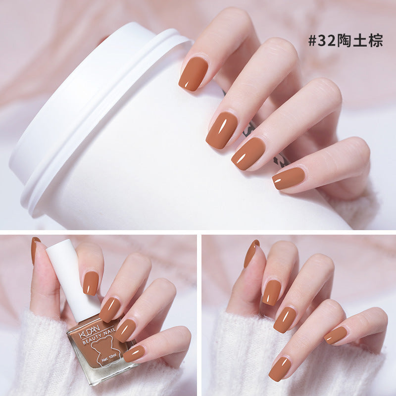 Nail polish no baking quick drying long-lasting nail polish transparent nail polish can not be peeled off toe nail polish for nail salons