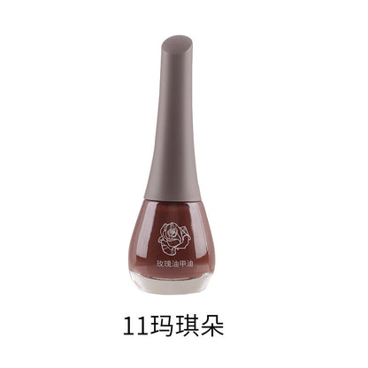 Beisijie's new rose oil nail polish water-based seven-day no-bake long-lasting non-peelable quick-drying whitening and shiny wholesale 