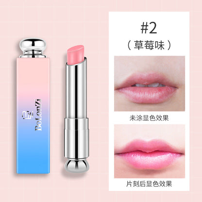 Moisturizing autumn and winter moisturizing lip balm hydrating lip oil ladies waterproof lip care color changing lipstick factory direct sales