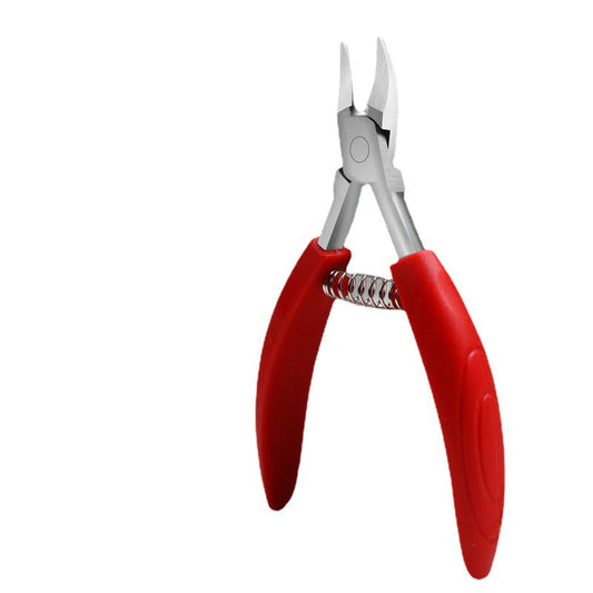 [Ready stock] Stainless steel pliers with built-in spring pliers, beauty pliers, cuticle pliers, nail clippers wholesale