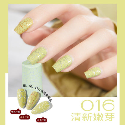 Cool Dan cracked nail polish natural nail art cracked nail polish cross-border new cracked nail polish nail phototherapy glue set