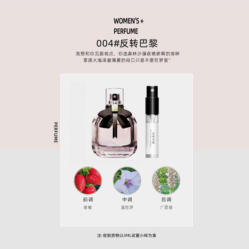 Xiaocheng Yixiang brand Q version perfume sample 3ml trial spray men and women long-lasting light perfume cross-border wholesale