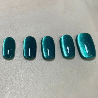 Nail polish side light cold jade Melbourne cat's eye ice transparent aurora wide light cat's eye black gray glass light crystal stone cat's eye